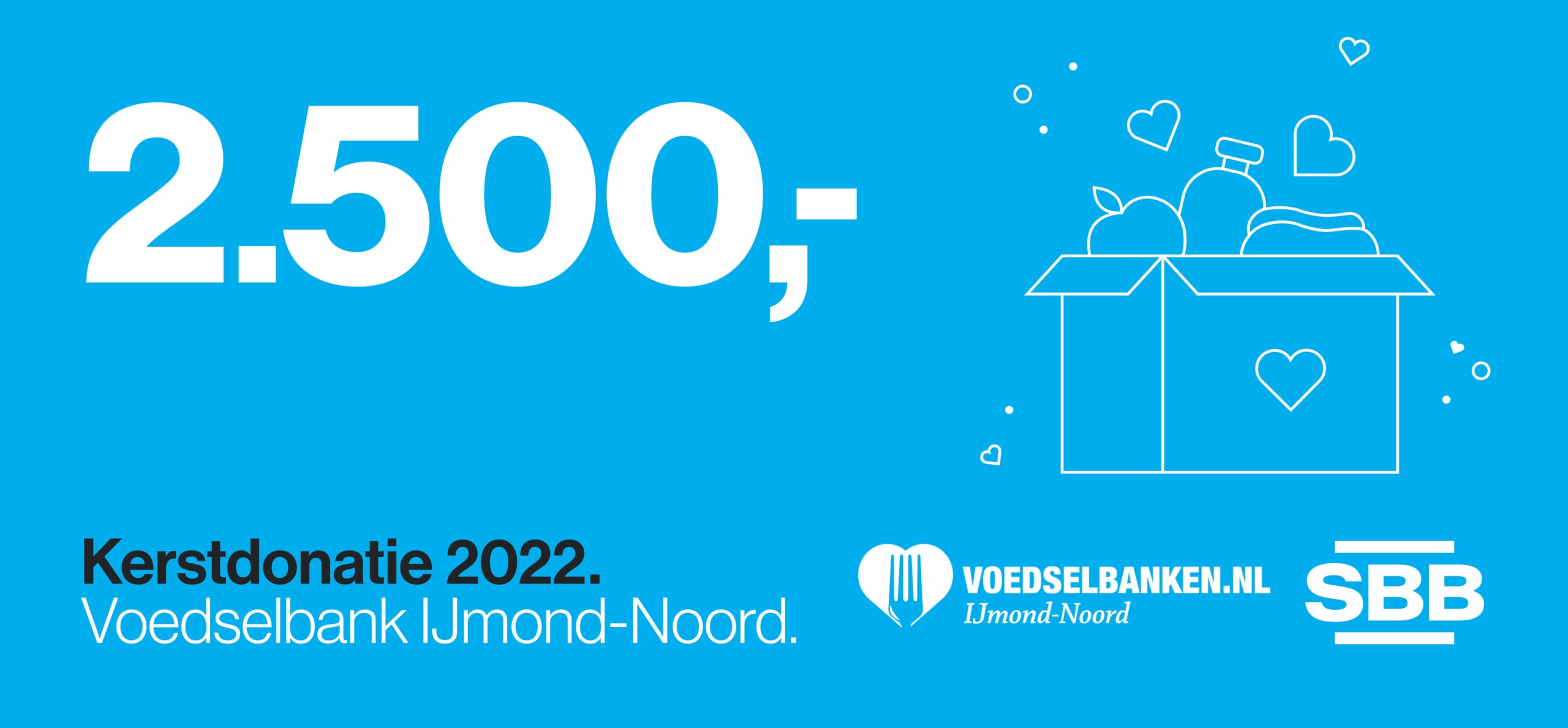 SBB doneert 2.500 euro aan Voedselbank IJmond-Noord